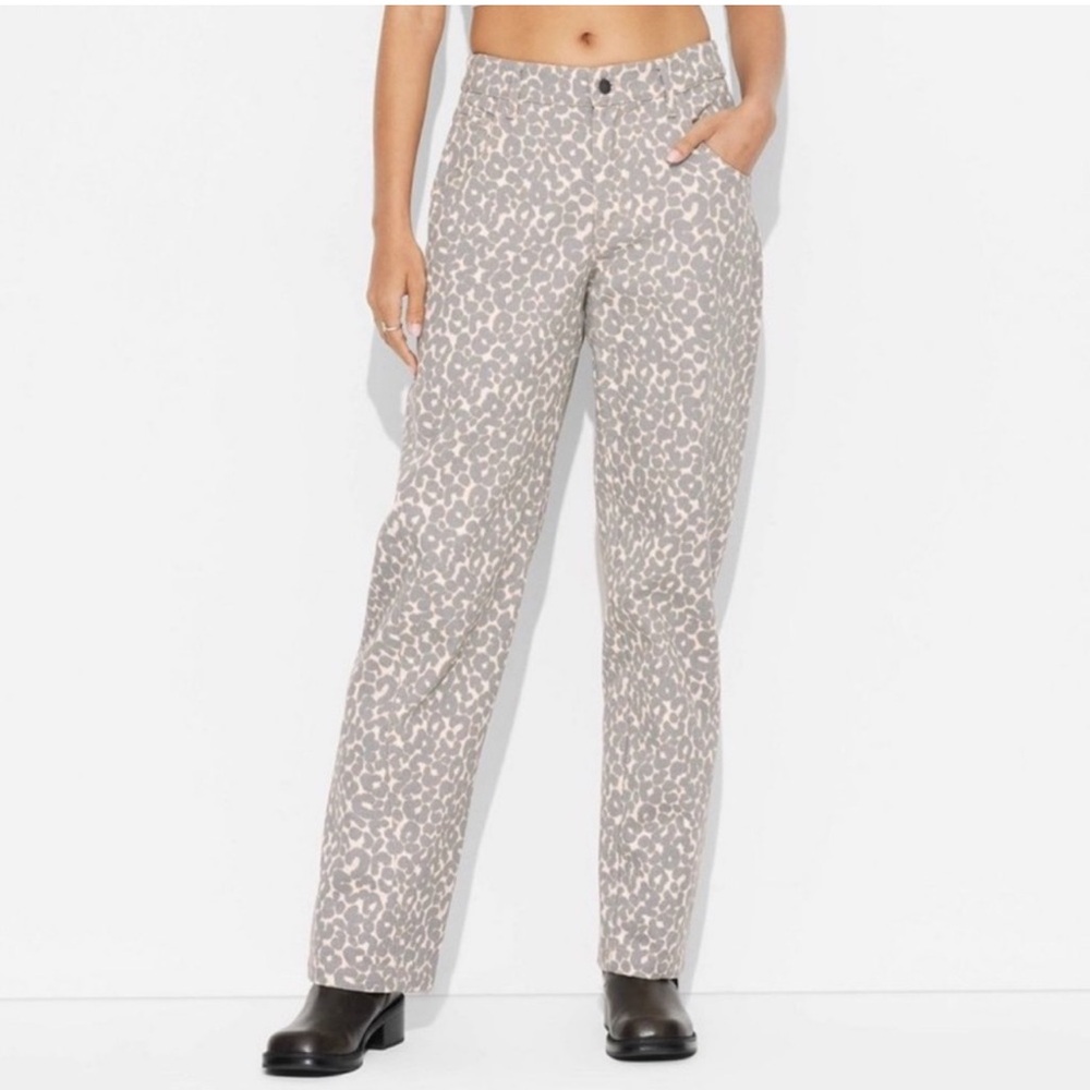 Wild Fable Leopard Print Wide Leg Pants
